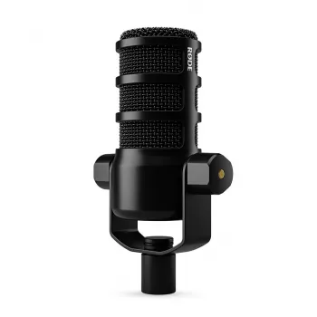 Studiomikrofoni RØDE PodMic USB — Kardioidi XLR/USB, 24-bit/48 kHz, USB-C, kuulokeliitäntä, kiertosäädin äänenvoimakkuudelle, musta