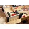 Bessey UniKlamp UK100 puristin, 1000 mm pituus, 80 mm ulottuma, musta/punainen