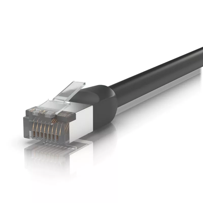 Verkkokaapeli Ubiquiti UACC-CABLE-PATCH-OUTDOOR-2M-BK RJ-45 Cat5e 2m musta