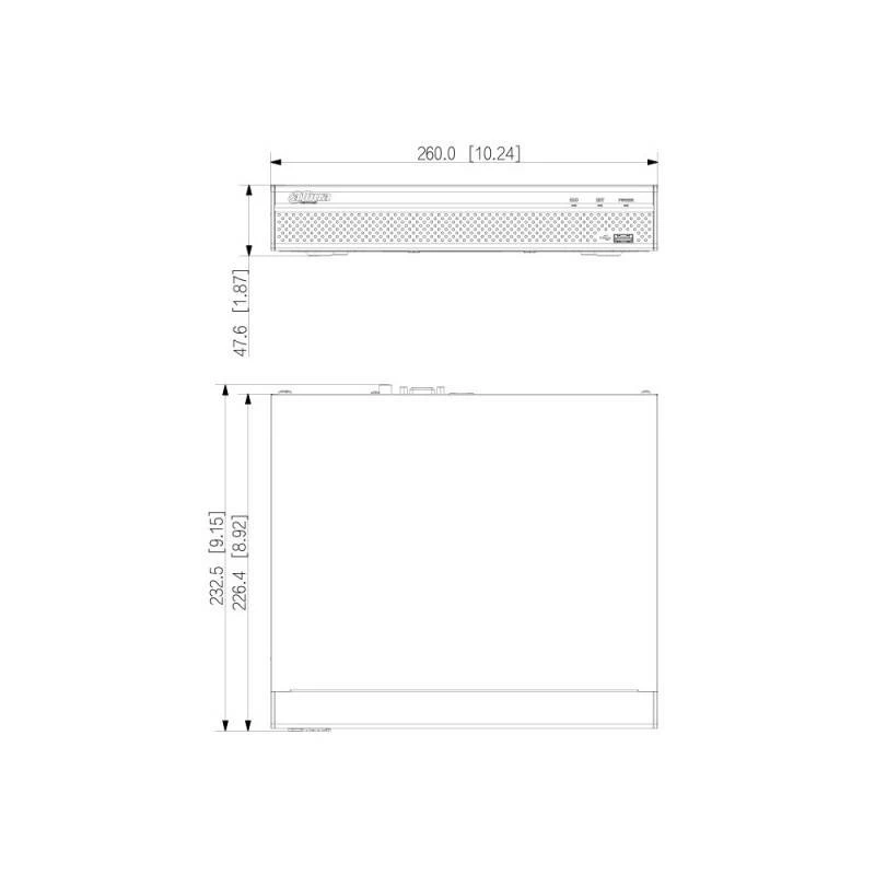 Dahua Technology DHI-NVR4108HS-4KS3 verkkotallennin 1U musta