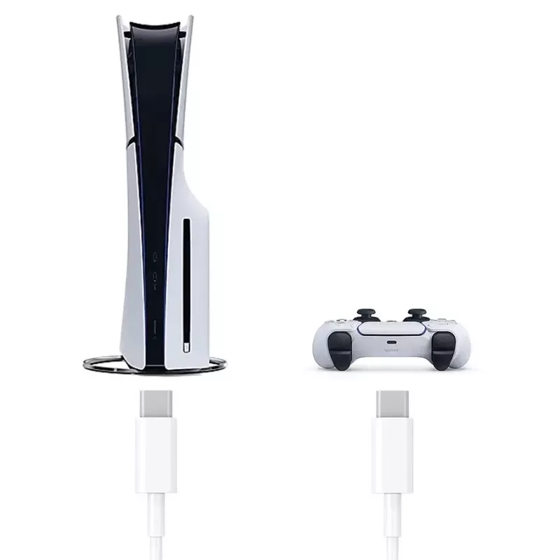 USB-C-lataus- ja pelikäyttökaapeli SUBSONIC SA5634 PS5:lle – johdollinen lataus ja datayhteys