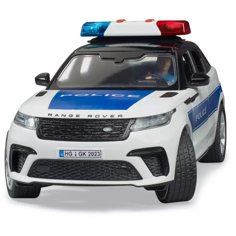 Ajoneuvo Range Rover Velar poliisi ja hahmo