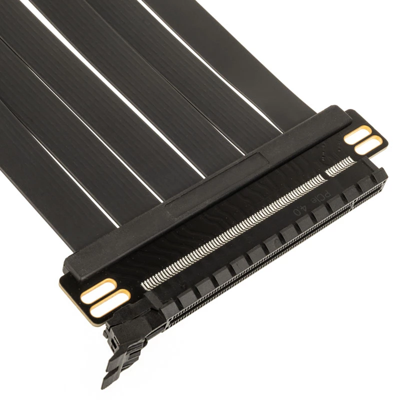 Kolink PCI Express 5.0 x16 - x16 -riserikaapeli, 180 astetta, musta – 30 cm