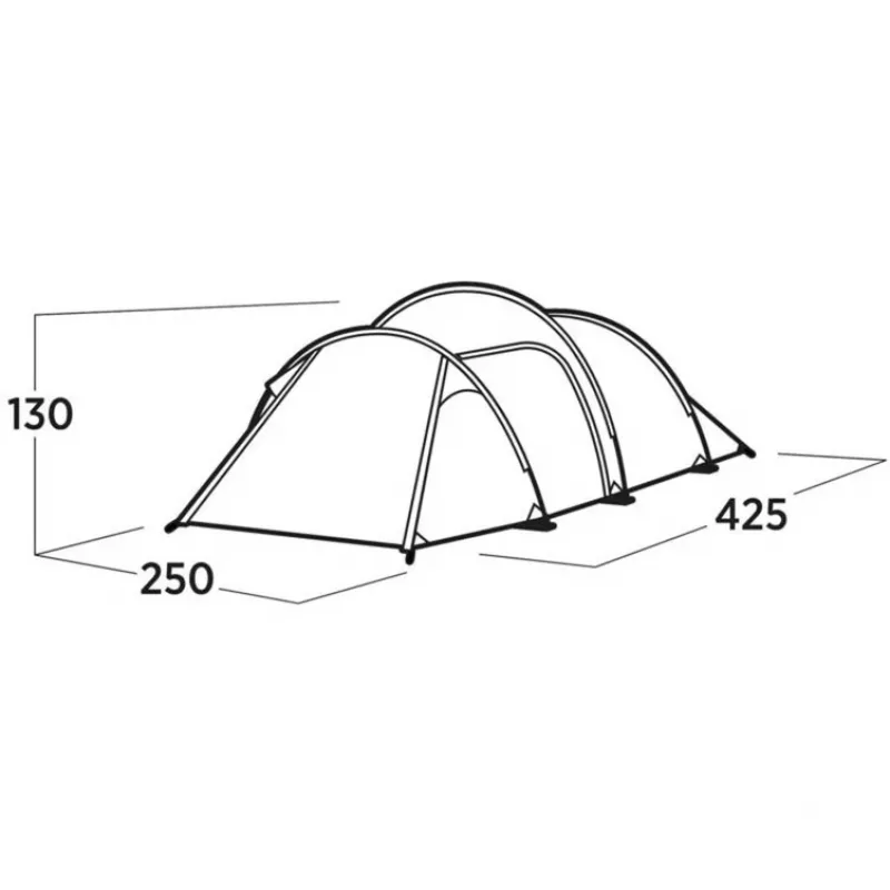 Easy Camp Hemsedal 4 vihreä tunneliteltta