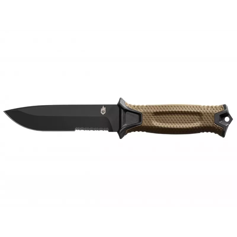Selviytymisveitsi GERBER Strongarm Fixed Serrated Coyote