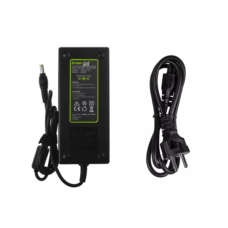 Green Cell PRO AD89P kannettavan laturi Acer Aspire -malleille, 19 V 6,32 A 120 W