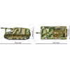 Rakennussarja Cobi Panzerhaubitze Hummel 1118 osaa pienoismallisarja