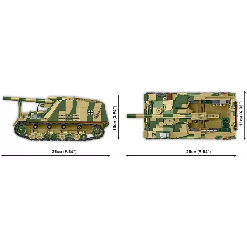 Rakennussarja Cobi Panzerhaubitze Hummel 1118 osaa pienoismallisarja