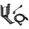 CableMod CM-VPB-HDK-R pystysuuntainen näytönohjaimen kiinnike PCIe x16 -riser-kaapelilla, 1x DisplayPort, 1x HDMI, Mini Tower, musta