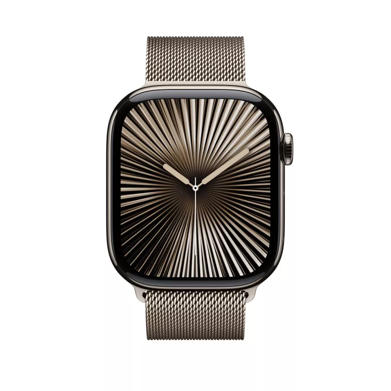 Ranneke Apple 46mm Natural Milanese Loop M/L titaani