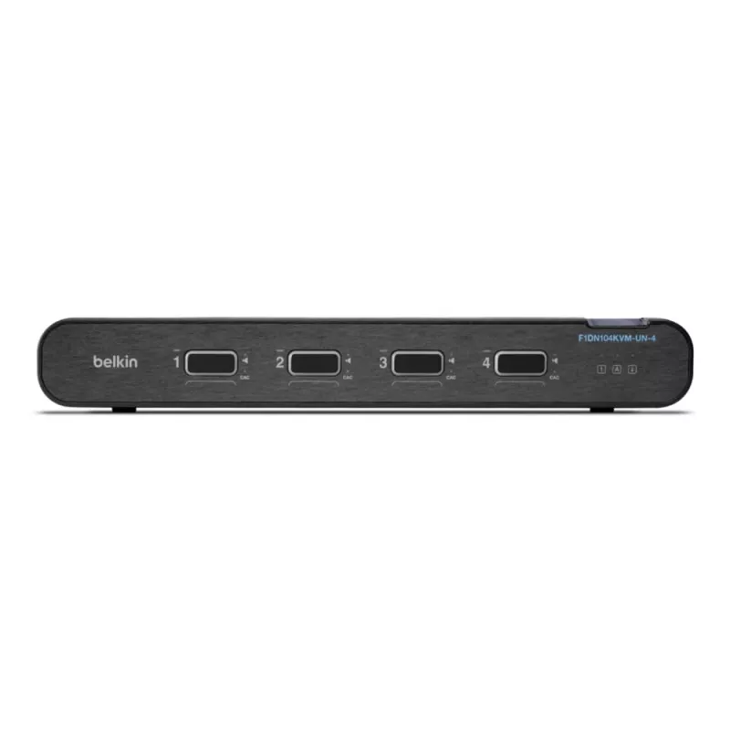 Belkin Universal Secure Single-Head KVM-kytkin, 4 porttia, DisplayPort/HDMI – DisplayPort/HDMI, pöytämalli, PP4.0 (F1DN104KVM-UN-4)