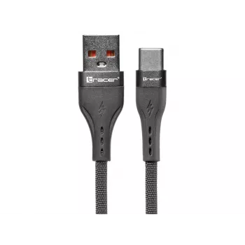 Tracer 47487 USB A - Type-C M/M 1m kaapeli harmaa