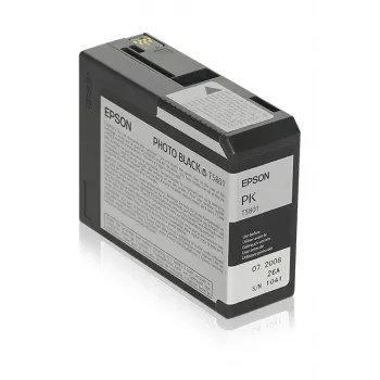Epson Singlepack Photo musta T580100, fotomusta, väriainepohjainen muste, 80 ml, 1 kpl