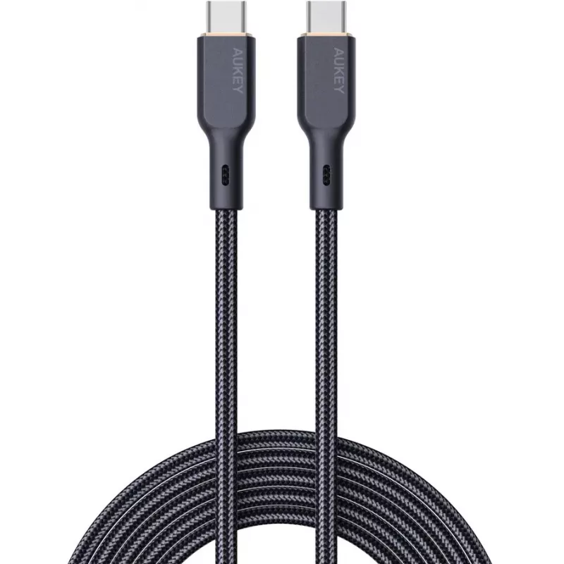 AUKEY CB-KCC101 nailonkaapeli USB-C - USB-C 1m