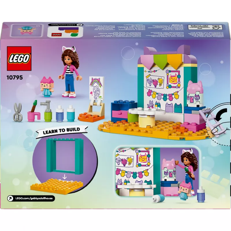 LEGO GABBY’S DOLLHOUSE 10795 askartelu Baby Boxin kanssa