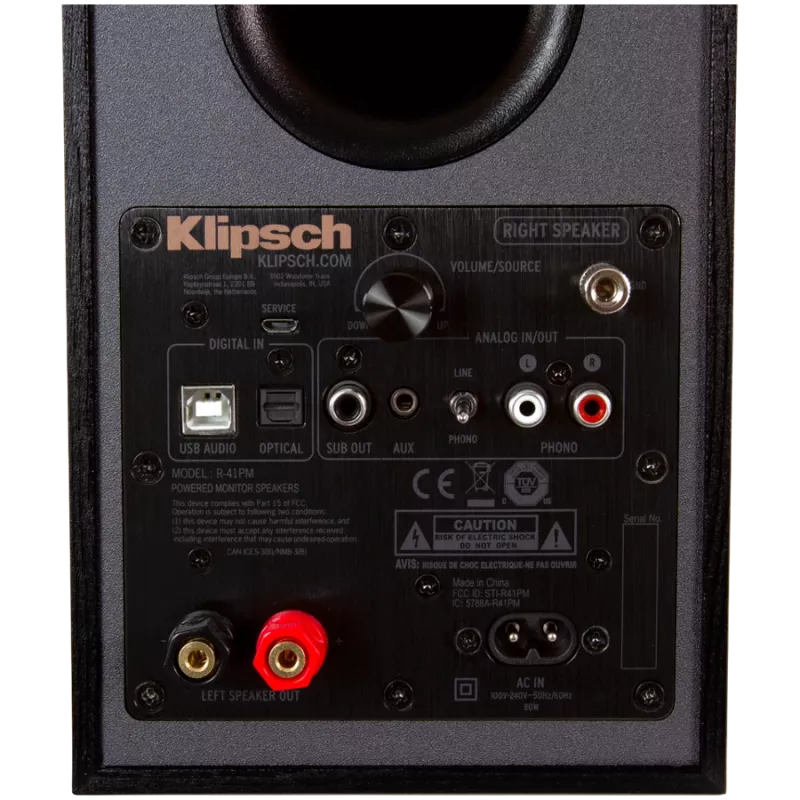 Klipsch R-41PM kaiuttimet musta kupari 70W johdollinen langaton
