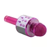 Mikrofoni MANTA MIC11-PK pinkki — johdollinen 3,5 mm liitäntä, kevyt käsikapula