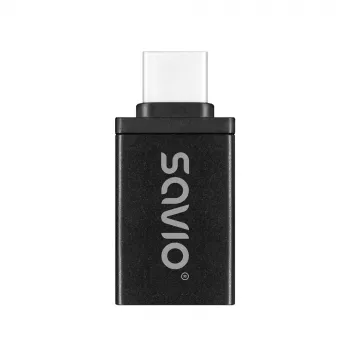 Savio AK-80 videokaapeli-adapteri 0m USB Type-A USB Type-C musta