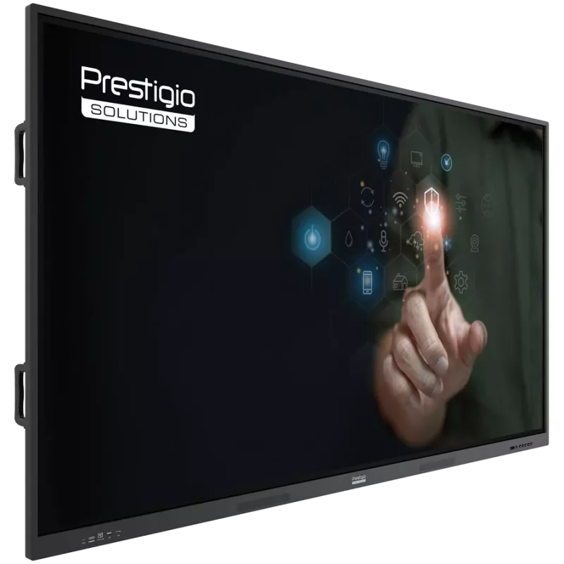 Tietokone Prestigio Multiboard 65 tuuman näyttö Light Series UHD 4K Android 13 Dual Wi-Fi 40TP kosketuskynä PSMB000L655