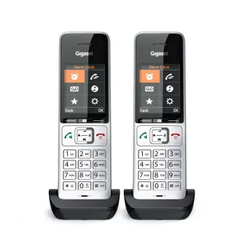 Gigaset COMFORT 500HX duo Analoginen/DECT-puhelin numeronäytöllä musta, hopea