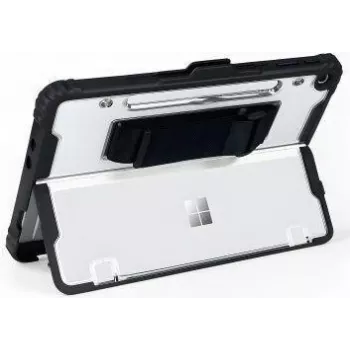 Suojakotelo käsilenkillä jt berlin Microsoft Surface Pro 12 tuuman 1. painokselle, musta läpinäkyvä