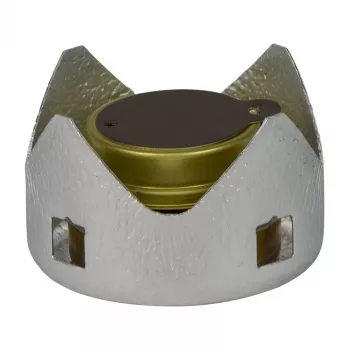 Trangia 100281 sprii-retkikeitin – 1-polttimen kevytkeitin, 1000 W, 162 g, Ø95×62 mm, hopea