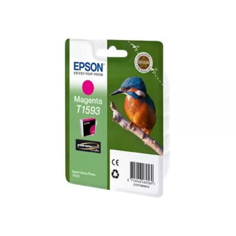 Epson T1593 magenta, magenta, pigmenttimuste, 17 ml, 1 kpl, 1 200 sivua
