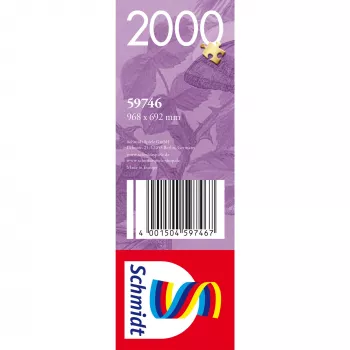 Palapeli Schmidt Spiele Beautiful Butterfly Garden — 2000 palaa, malli 59746