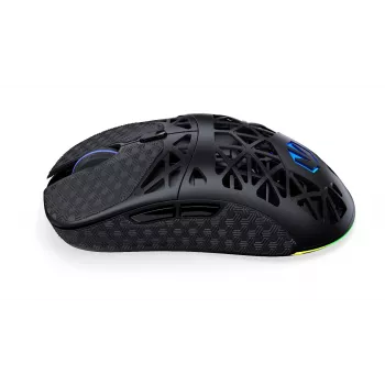 Langaton pelihiiri ENDORFY LIV — oikeakätisille, optinen 12000 DPI, Bluetooth/2,4 GHz, langallinen USB-A/USB-C, 5 painiketta, aRGB-valaistus