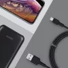 AUKEY CB-AL05 Lightning–USB-A MFi-nailonkaapeli, 2 m, musta