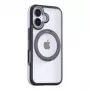 Suojakotelo Torras Ostand R Fusion iPhone 16:lle — musta, ohut iskunkestävä kotelo