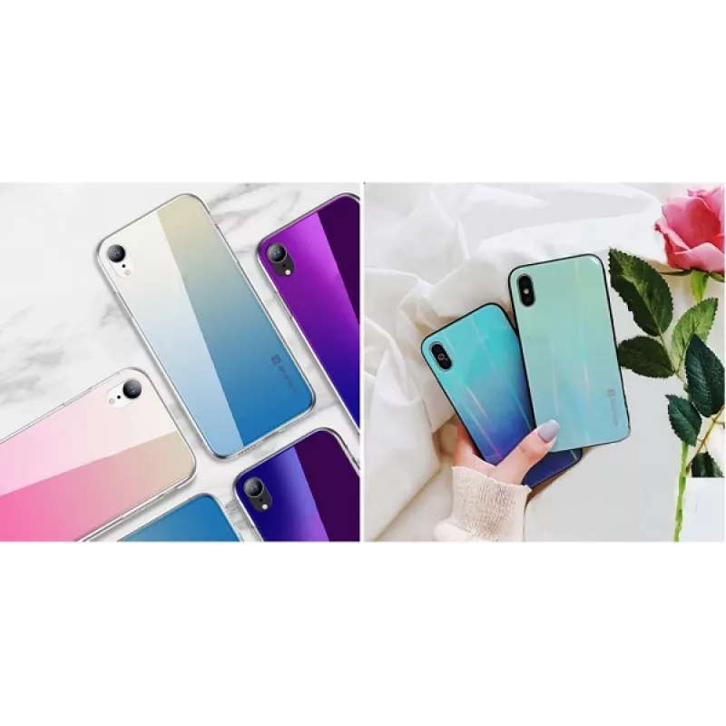 Suojakotelo Evelatus Samsung A20 — Gradient Glass 3, Under Water -muotoilu