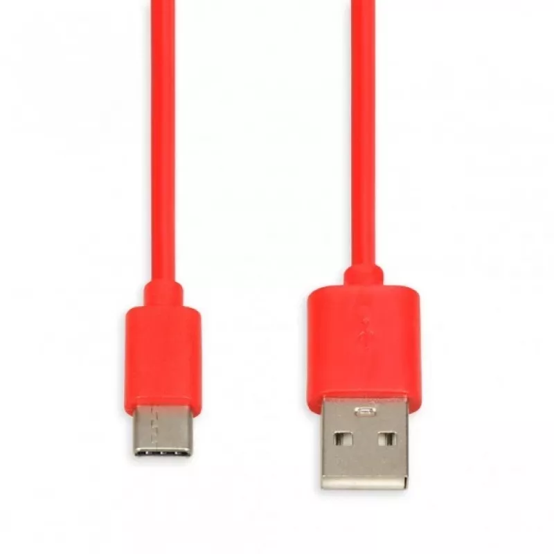 USB-kaapeli IBOX IKUMTCR 1 m, USB A - USB-C, USB 2.0, punainen