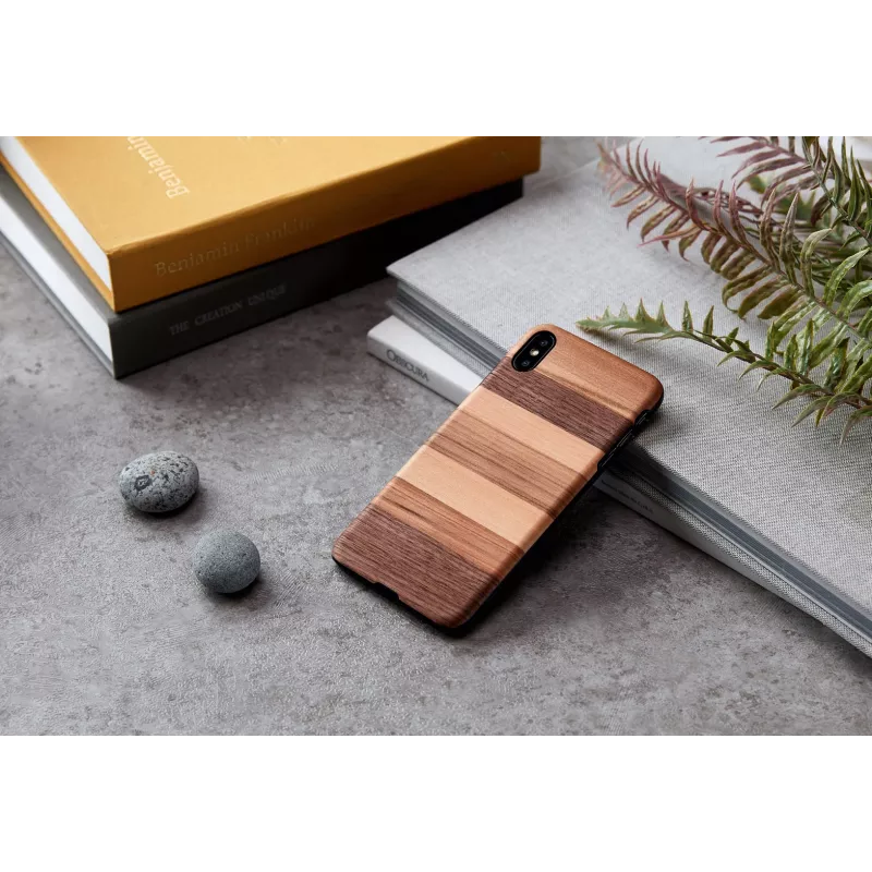 Älypuhelinkotelo man and wood iPhone XS Max — musta