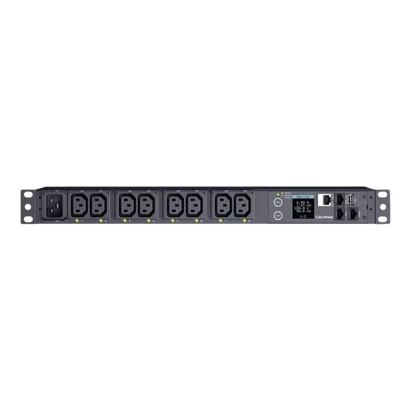 CyberPower PDU41005 virranjakoyksikkö (PDU) 8 AC-lähtöä 1U musta
