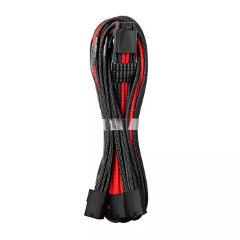 CableMod PRO ModMesh 12VHPWR 3x PCIe -kaapeliin - 45 cm, musta/punainen