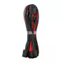 CableMod PRO ModMesh 12VHPWR 3x PCIe -kaapeliin - 45 cm, musta/punainen