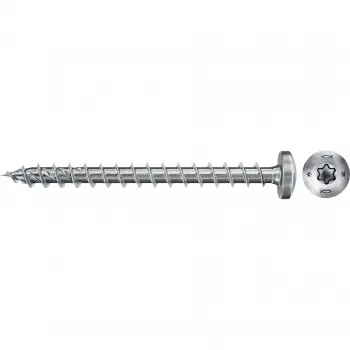 Ruuvi FISCHER 670332 — metallinen puuruuvi 40 mm, Ø 4,5 mm, kierreosan pituus 35 mm, 200 kpl
