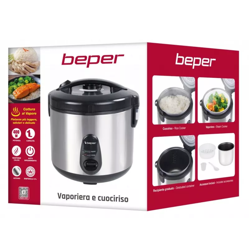 Beper P101VAP002 riisinkeitin ja höyrykeitin