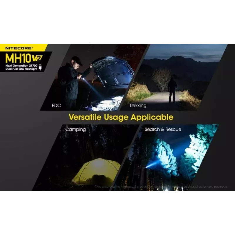 Käsivalaisin Nitecore MH10 V2 musta