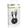 Emtec ECCHAT700TCU3 USB-kaapeli 1,2 m USB 3.2 Gen 2 musta