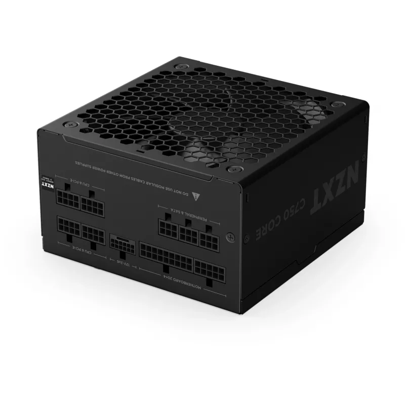 C750 GOLD CORE, PC-virtalähde musta, 1x 12-Pin High Power GPU, 3x PCIe, kaapelinhallinta, 750 wattia