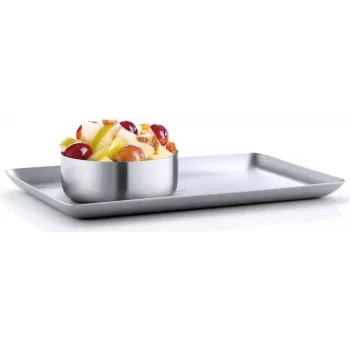 Blomus BASIC – suorakaiteen muotoinen tarjoilulautanen – ruostumaton teräs – 150 mm x 250 mm (63612)