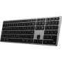 Satechi SLIM X3 -näppäimistö Bluetooth QWERTZ saksa musta - harmaa (ST-BTSX3M-DE)