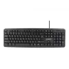 Näppäimistö Gembird KB-U-103-RU toimisto USB QWERTY englanti venäjä musta