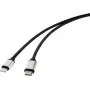 Renkforce USB-matkapuhelinliitäntäkaapeli [1x USB-C™-pistoke – 1x Apple Lightning -pistoke] 2,00 m musta (RF-4353448)