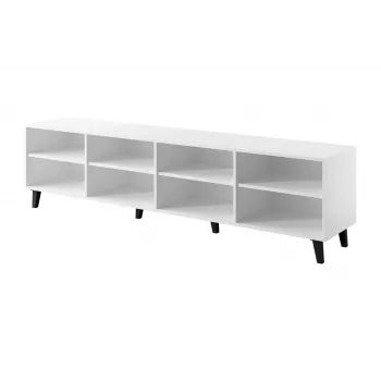 TV-taso cama meble BARI 200x42x52 valkoinen matta — 200×42×52 cm