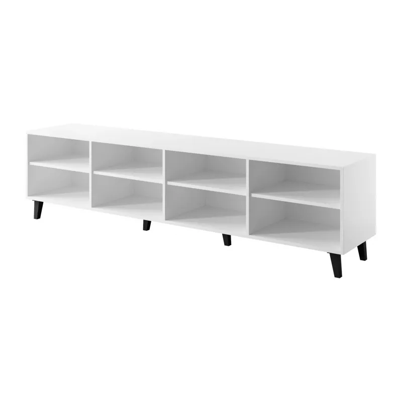 TV-taso cama meble BARI 200x42x52 valkoinen matta — 200×42×52 cm