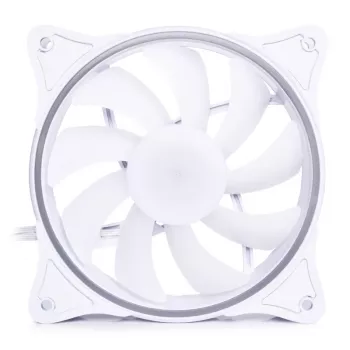 Alphacool Rise Aurora 120 mm ARGB-kotelotuuletin - valkoinen