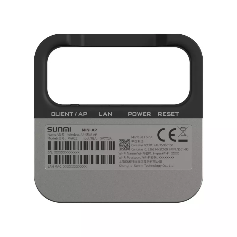 MINI AP -tukiasema Sunmi Mini AP Wi-Fi 1GHz Wi-Fi 802.11ah